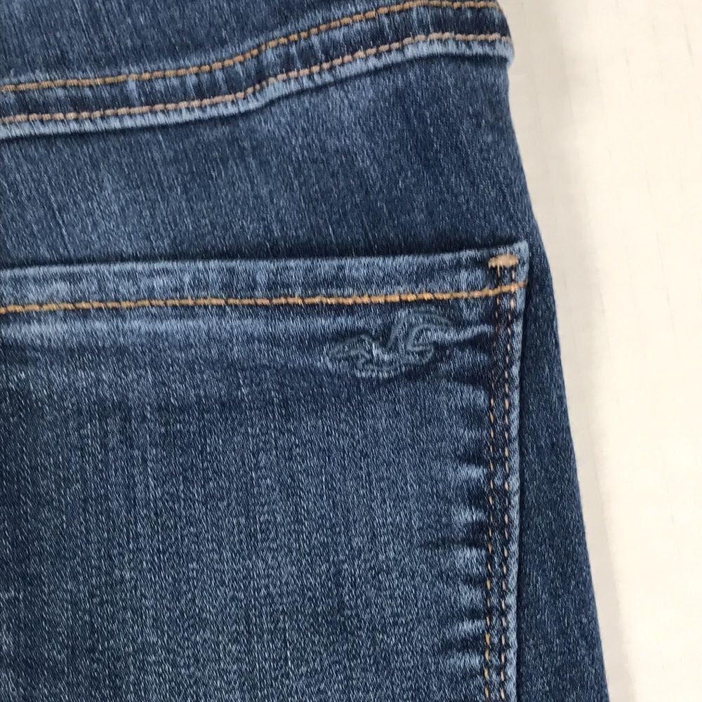 HOLLISTER High-Rise Jean Legging Sz 1 (25x28) Advanced Stretch Ripped Jeggings 4